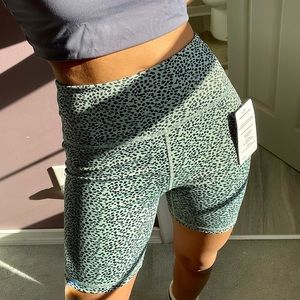 Leopard print bike short